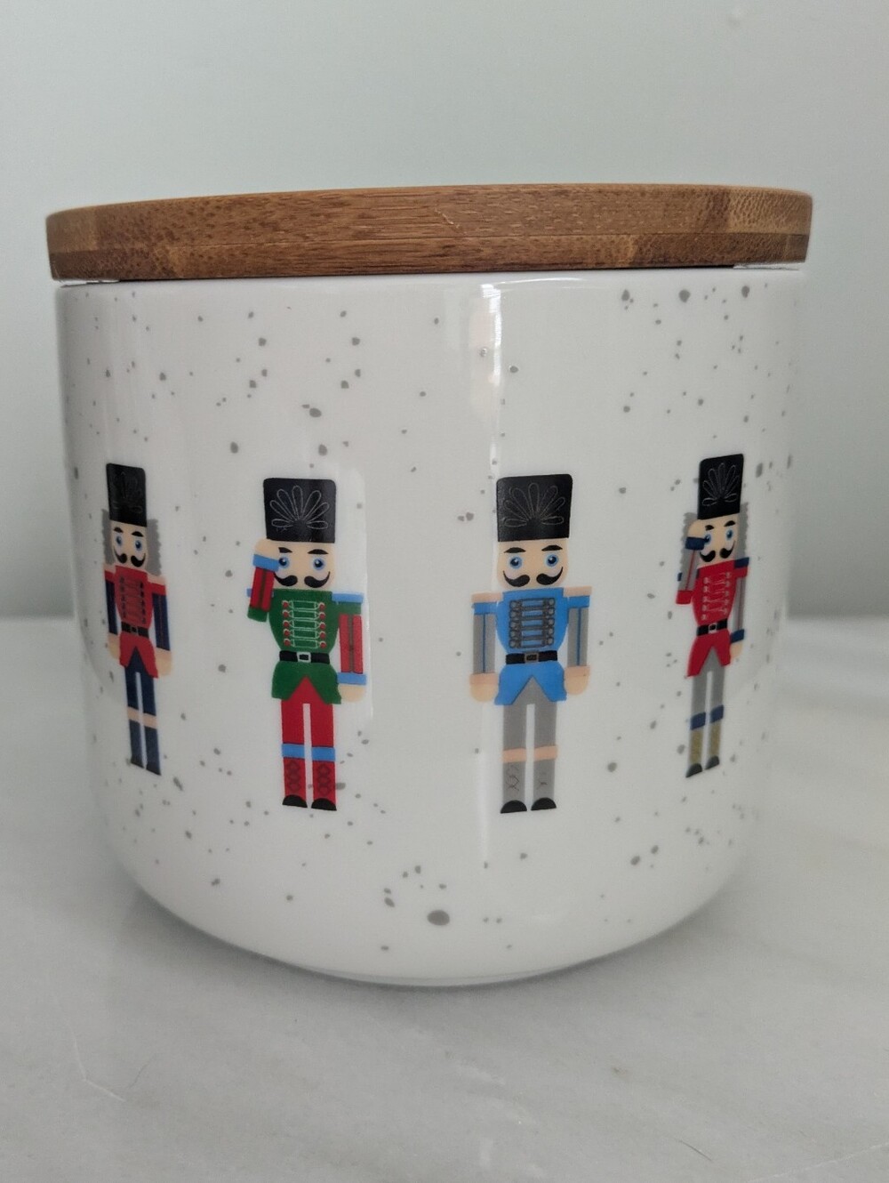 Ciroa Celebrate Christmas Nutcracker Cannister Cookie Jar